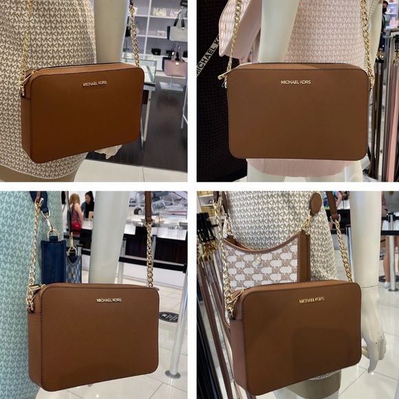 MICHAEL KORS
Jet Set Large Saffiano Leather Crossbody Bag Luggage color NWT - Picture 6 of 16